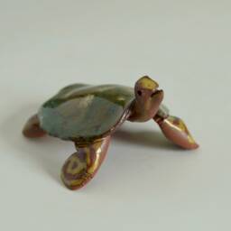 Assorted Baby Sea Turtle, Ceramic, in Shades Of Blue & Green - thumbnail 3