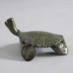 Assorted Baby Sea Turtle, Ceramic, in Shades Of Blue & Green - thumbnail 4