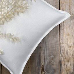 Set Of 2, 4 & 6 Flanged Washed Linen Pillow Cases in Off White/Linen Cushion Covers With Hidden Zipper/French Seam Decorative - thumbnail 3