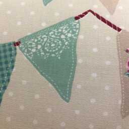 Fryetts Bunting Union Jack Cushion Cover Pink Cream Flag Pillow 16 - thumbnail 2