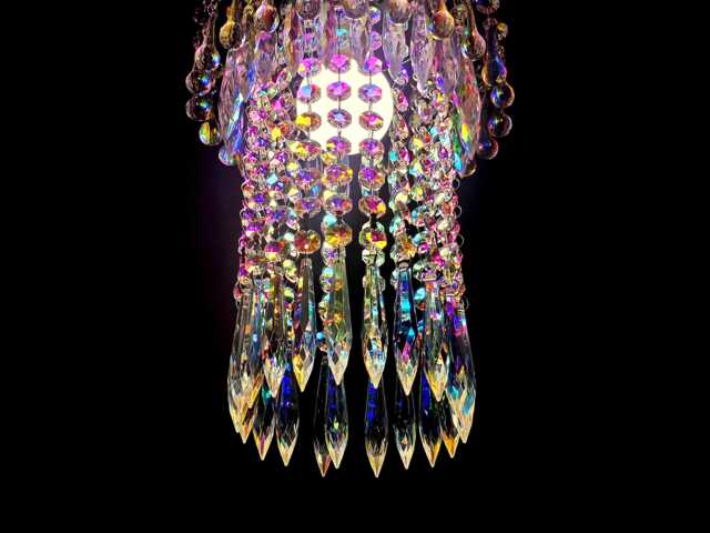 "Unique Waterfall Chandelier Pendant Light 7.5"" X 12" - image 1