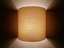 Yellow Art Deco Fan Design Half-Circle Wall Light Made in France - thumbnail 1