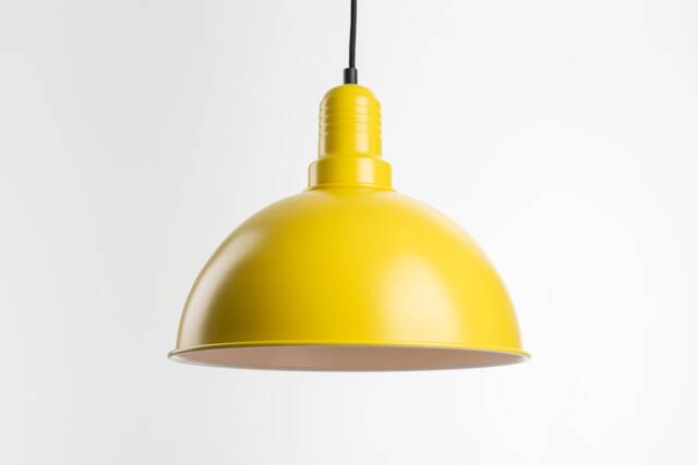 Lias Ceiling Pendant Lamp - Yellow Retro Loft Industrial Minimalist - image 1