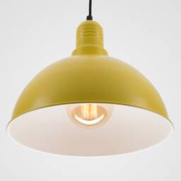 Lias Ceiling Pendant Lamp - Yellow Retro Loft Industrial Minimalist - thumbnail 2