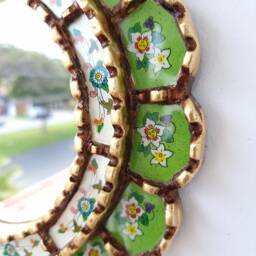 "Peruvian Mirrors ""Harmonious 30cm Lemon Green" - thumbnail 3