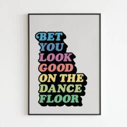 Am Inspired - Bet You Look Good On The Dance Floor Inspired Lyrics Music A3 A4 A5 Wall Art Poster Print Gift - thumbnail 2