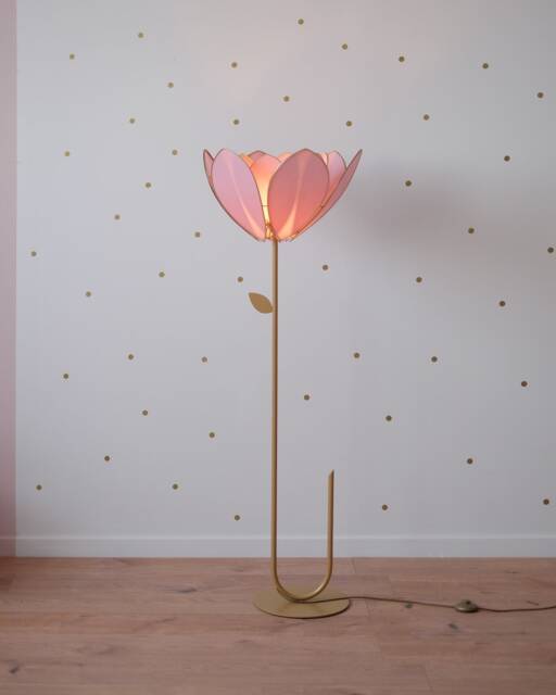 Floor Lamp & Lampshade Double Flower - Sugar - image 1