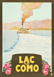 Lake Como Poster Vintage Italian Tourism Travel Print - thumbnail 2