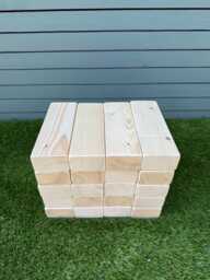 Montessori Wooden Building Blocks Set - Natural Wood Toy - thumbnail 1
