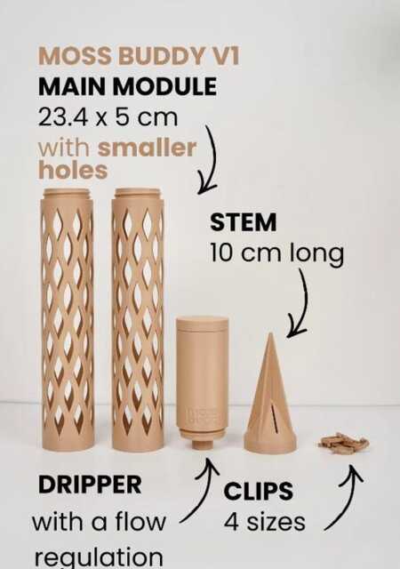 Moss Buddy V1 - Modular Pole System With 120 Ml Dripper - image 1