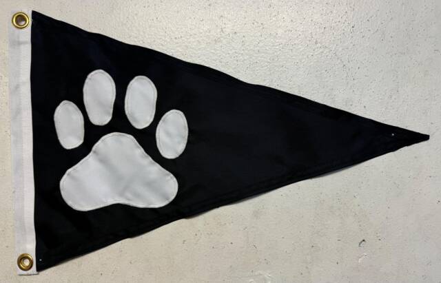 Dog Paw Print Flag Hand-Sewn Durable Outdoor Decor - image 1