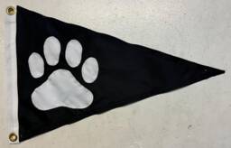 Dog Paw Print Flag Hand-Sewn Durable Outdoor Decor - thumbnail 1
