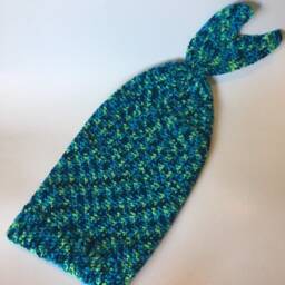 Mermaid Tail Blanket, Baby Photo Prop, Mermaid, Girl, Boy, Shower Gift, Crochet - thumbnail 3
