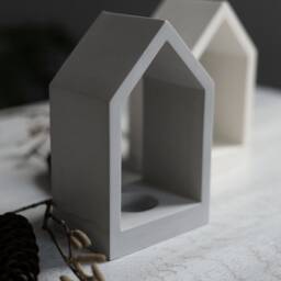 House Shaped Tealight Candle Holder - Cozy Home Decor - thumbnail 3