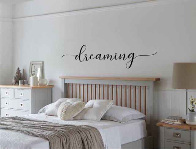 Dreaming Sticker, Wall Art Bedroom Decal, Decor, Word Sticker, Dreaming Decor - image 1