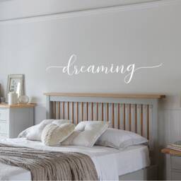 Dreaming Sticker, Wall Art Bedroom Decal, Decor, Word Sticker, Dreaming Decor - thumbnail 3