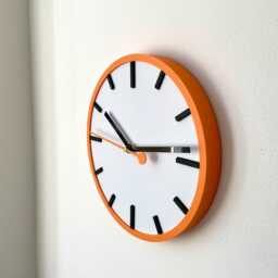 Modern Wall Clock - Minimal Home Decor Personalised Colours Great Gift Present House Warming Time Keeping - thumbnail 3