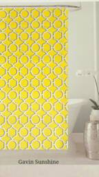 Shower Curtain Gavin Sunshine, Geometric, Lattice, Variety Bathroom Curtains - thumbnail 1