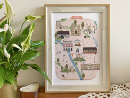 York Map, Illustrated Map Of York, Poster, Print, Art, Illustration, Gift, Travel, Gift - thumbnail 1