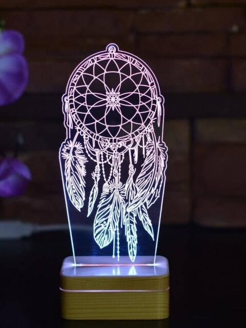 Dreamcatcher, Personalized 3D Illusion Smart App Control Night Light Bluetooth, Music, 7&16M Color Mobile App, Made in UK - image 1
