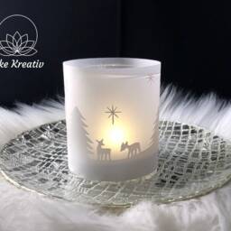 Svg Plotter File Lantern, Table Light, Candle Holder Schwarzwaldhaus, For Paper & Vinyl in 3D, Light Shadow As Decoration - thumbnail 2