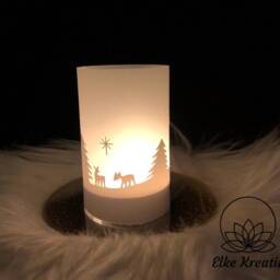 Svg Plotter File Lantern, Table Light, Candle Holder Schwarzwaldhaus, For Paper & Vinyl in 3D, Light Shadow As Decoration - thumbnail 4