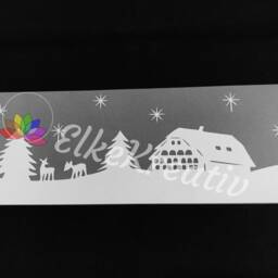 Svg Plotter File Lantern, Table Light, Candle Holder Schwarzwaldhaus, For Paper & Vinyl in 3D, Light Shadow As Decoration - thumbnail 3