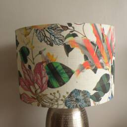 Designers Guild Christian Lacroix - Malmaison Naturel Or Reglisse Fabric Handmade Lampshade - thumbnail 2