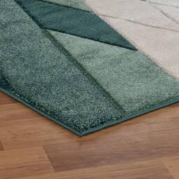 New Small Large Green Beige Cream Argyle Design Area Rugs Mats - thumbnail 4
