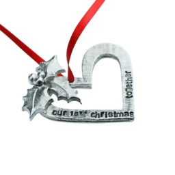 16Th Anniversary Christmas Ornament - Our Together Keepsake Tree Decoration Gift For Couples - thumbnail 2