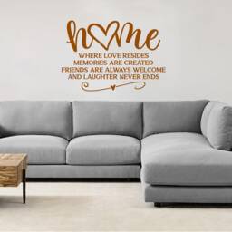 Home Where Love Resides Vinyl Wall Decal - thumbnail 2