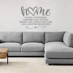 Home Where Love Resides Vinyl Wall Decal - thumbnail 3