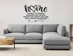 Home Where Love Resides Vinyl Wall Decal - thumbnail 1