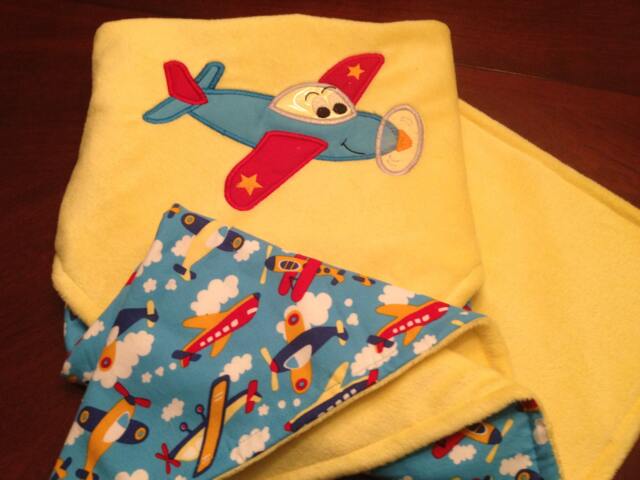 Minky Blanket-Nursery Bedding-Airplane Blanket-Crib Bedding-Baby Gift-Baby Shower Gift-Personalized Baby Gifts-Airplane Themed Items - image 1