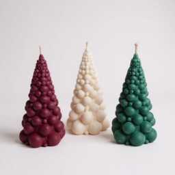 Large Christmas Tree Candle, Holiday Candle, Winter Candle, Christmas Table Candle, Christmas Ornaments, Festive Gift For Her - thumbnail 4