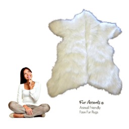 Sierra Bear Faux Fur Rug - Handmade Plush Throw, Usa - thumbnail 1