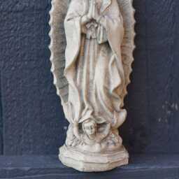 Virgin Mary Stone Statue - Christian Jesus Religious Garden Decoration Ornament - thumbnail 3