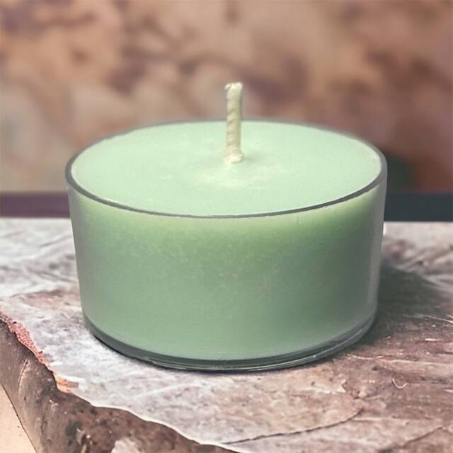 Oakmoss Dreams Soy Candle Tealights 100% Seafoam Green - image 1