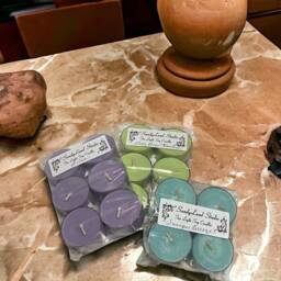 Oakmoss Dreams Soy Candle Tealights 100% Seafoam Green - thumbnail 4