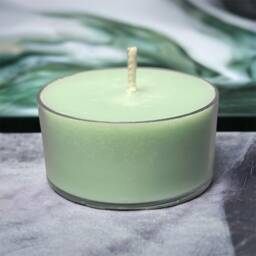 Oakmoss Dreams Soy Candle Tealights 100% Seafoam Green - thumbnail 3