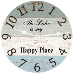 The Lake Is My Happy Place Clock - thumbnail 2