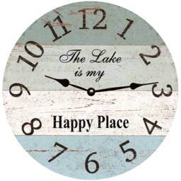 The Lake Is My Happy Place Clock - thumbnail 1