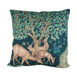 William Morris - The Brook Tapestry Blue Classic English Medieval Designer Cushion Cover Luxury Throw Pillow Handmade Home - thumbnail 2