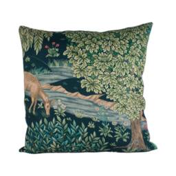 William Morris - The Brook Tapestry Blue Classic English Medieval Designer Cushion Cover Luxury Throw Pillow Handmade Home - thumbnail 3