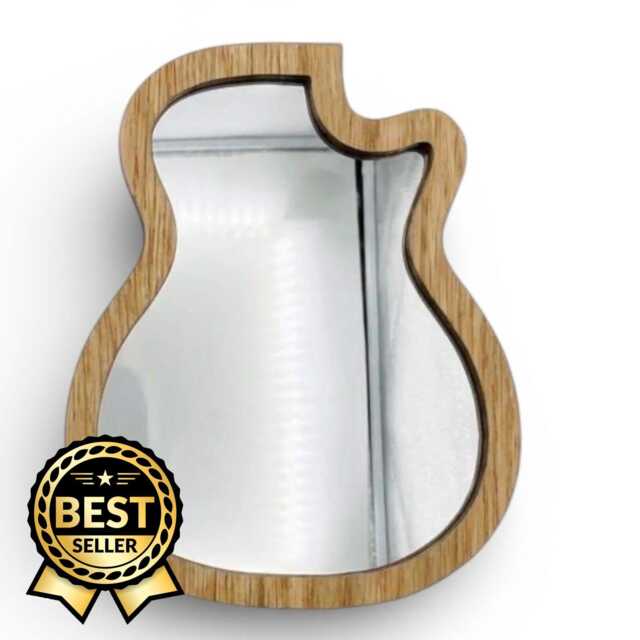 Customizable Oak, Walnut, Cherry Veneer Mirror, Shatterproof Acrylic, Laser Polished - image 1