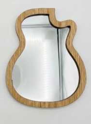 Customizable Oak, Walnut, Cherry Veneer Mirror, Shatterproof Acrylic, Laser Polished - thumbnail 2