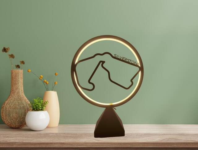 F1 Silverstone & Other Circuits Free Standing Ring Lamp - image 1