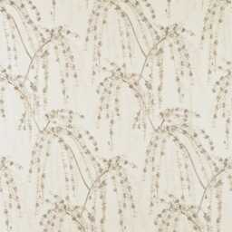 Designer Custom Made Thibaut Willow Blossom 100% Cotton Cafe Curtains Drapes Panels Blue Gold White Or Valance - thumbnail 3