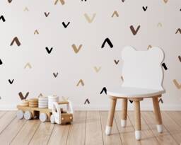 Arrows - Vinyl Wall Decals Wallpaper Alternative Geometric Irregular Hand Drawn Triangles Stickers Baby Boys Girls Nursery Kids Room - thumbnail 1