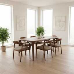 Walnut Table, Living Room Tables, Modern Dining Wooden Kitchen Furniture - thumbnail 2